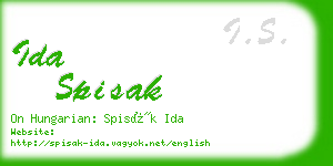 ida spisak business card